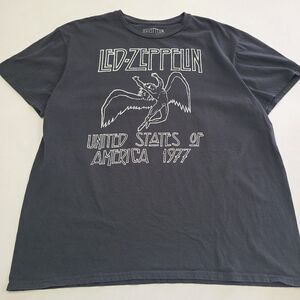 Led Zeppelin United States of America 1977 Mens Sz XL Black T Shirt Tour Merch